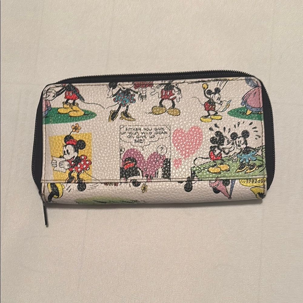 Disney Mickey and Minnie Mouse Wallet - Multicolor